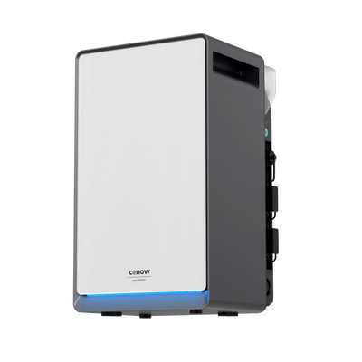 Conow Lyra 2500 AC AC-Speicher, freigestellte Frontansicht mit blauer Statusleiste