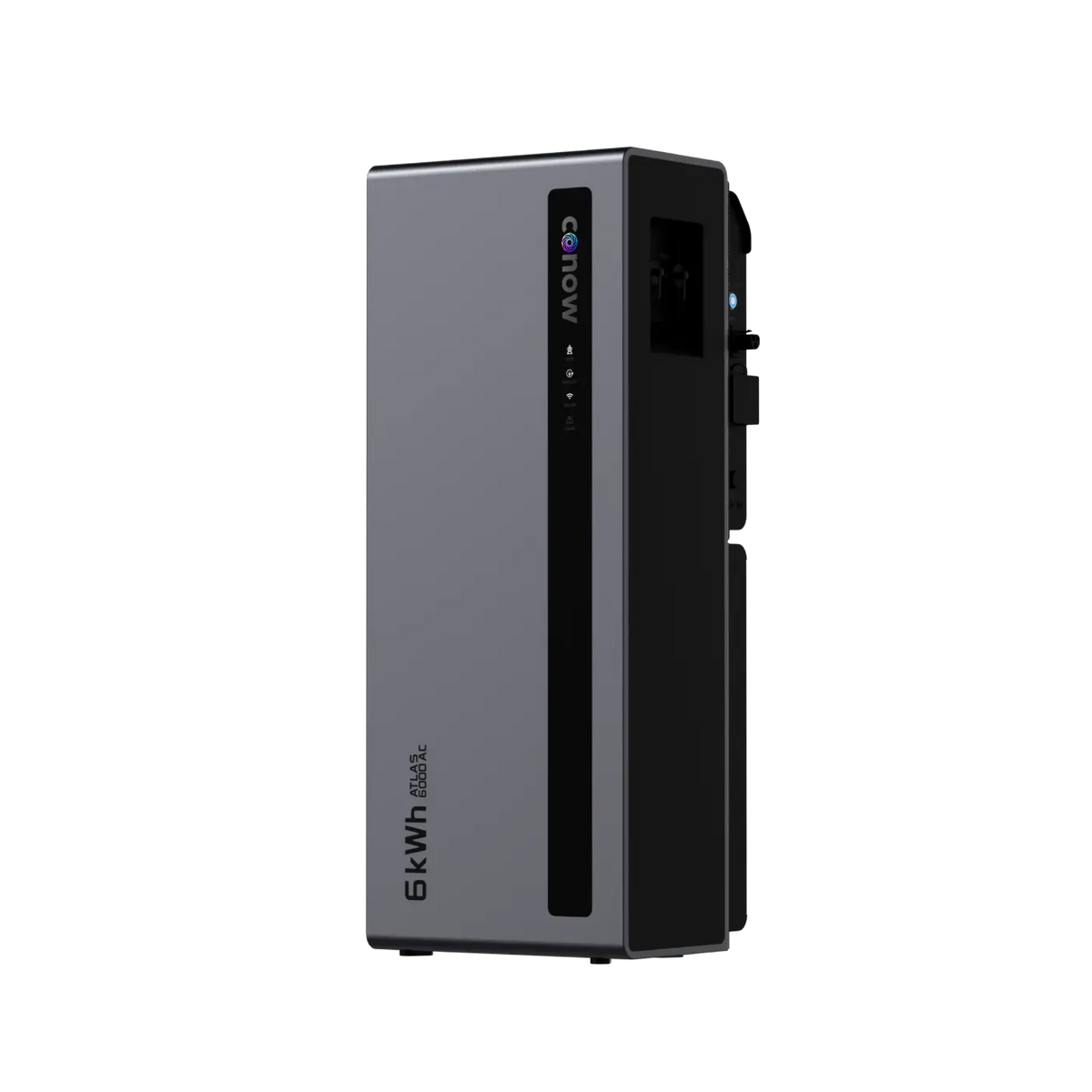 Conow Atlas 6000 AC mit 6-kWh-Beschriftung, Ansicht von schräg vorn