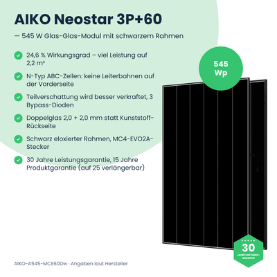 AIKO Neostar 3S+60 545 W – Vorteile im Überblick